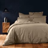 Douceur d intérieur Bež bombažna prevleka za odejo za zakonsko posteljo/podaljšana 240x220 cm Lina – | Shoptok.si