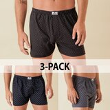MarcLuis 3-Pack moške široke boksarice - temne Cene