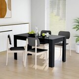 vidaXL Blagovaonski stol crni 140 x 74,5 x 76 cm od iverice cijene