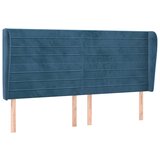 Maison Chic vzglavna omarica - nočna omarica - posteljna omarica z ušesi temno modra 163x23x118/128 cm žamet, (21710734) | Shoptok.si