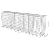  Gabionski zid s poklopcima od pocinčanog čelika 300 x 50 x 100 cm | shoptok.hr