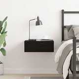  Plutajući noćni ormarić crni hrast 40x32x15 cm inženjerski drvo | shoptok.hr