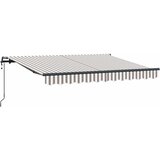 vidaXL Retraktilna tenda Svetlo siva in bela. 3,5 x 2 m blago, (5000252563) | Shoptok.si