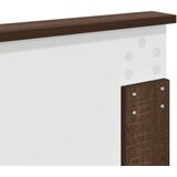  Uzglavlje s uzglavljem Smeđi hrast 140 cm Konstruirano drvo | shoptok.hr