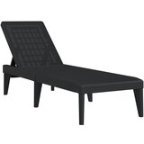 Maison Chic Ležalnik - Sončna ležalnik antraciten 186x60x29 cm PP, (22057589) Cene