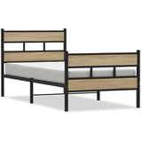 Metalni okvir kreveta bez madraca boja hrasta sonome 90x190 cm | shoptok.hr