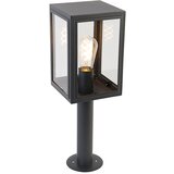 QAZQA Zunanja svetilka siva 50 cm IP44 - Sutton | Shoptok.si