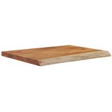  Zidna polica 50x40x3,8 cm pravokutna bagremovo drvo živi rub | shoptok.hr