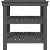  Delovna miza siva 78,5x50x80 cm trdna borovina, (20751362) | Shoptok.si