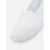 Shelvt White slip-on sneakers with elastic upper | Shoptok.si