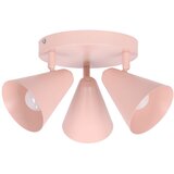 Candellux Lighting Svijetlo ružičasta stropna svjetiljka s metalnim sjenilom 34x34 cm Amor – | shoptok.hr