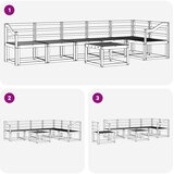  Set vanjskih sofa 7 kom. Prirodna Čvrsto drvo akacije | shoptok.hr