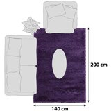 XXXL Preproga Fluffy, 140x200cm, Lila | Shoptok.si