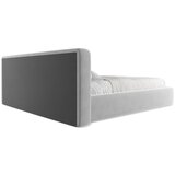 Makamii Sivi tapecirani bračni krevet s prostorom za odlaganje s podnicom 180x200 cm Kiana – | shoptok.hr