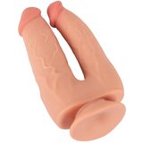 Nature Skin Realističen dvojni dildo s priseskom (R5006341) | Shoptok.si