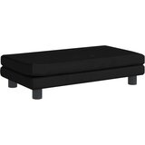 vidaXL Otroški kavč s stolčkom za noge črna 100x50x30 cm žamet | Shoptok.si