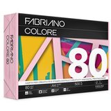  Papir barvni a4 fabriano colore pastelne barve 80gr FABRIANO - ROZA | Shoptok.si