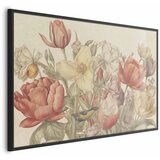  Plakat Flower Bouquet on a Cream Background 30x21 Crni okvir | shoptok.hr