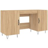 Maison Chic Pisalna miza - pisarniška miza - Računalniška miza sonoma hrast 140x50x75 cm inženirski les, (21785628) | Shoptok.si