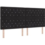  Uzglavlje Crna 200 cm Baršun | shoptok.hr