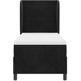  Krevet s opruga kutije s uzglavljem Crna 200 x 80 cm Baršun | shoptok.hr