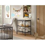 Vipack Antracitno siva previjalna miza iz masivne bukve Dino – | Shoptok.si