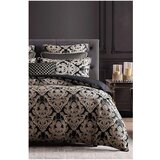 Mila Home Smeđa posteljina za bračni krevet/za produženi krevet od renforce pamuka s uključenom plahtom/4-dijelna 200x220 cm Damask – Cijene