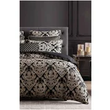 Mila Home Smeđa posteljina za bračni krevet/za produženi krevet od renforce pamuka s uključenom plahtom/4-dijelna 200x220 cm Damask –