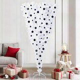  Umjetno božićno drvce s stalakom Bijelo 210 cm PVC i Čelik | shoptok.hr