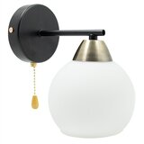 Mitea zidna lampa crna + zlatna + bela 1xE27 max.60W 220V M11090-1Z | Eponuda.com
