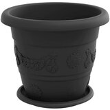  Saksije za biljke 6 pcs Crna Ø 26 x 21.5 cm Plastika | shoptok.hr