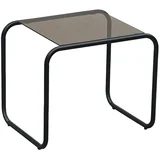 Stranska mizica s stekleno mizno ploščo 40x50 cm Ventana –