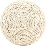 vidaXL ročno izdelan tabure makrame 45x30 cm bombaž | Shoptok.si