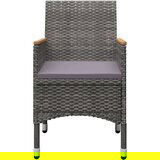 vidaXL 5-dijelni vrtni blagovaonski set sivi | shoptok.hr