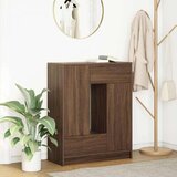  Komoda s predali in vrati, rjavega hrasta, 73x31x90 cm | Shoptok.si
