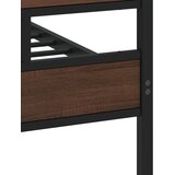  Metalni okvir kreveta bez madraca smeđa boja hrasta 180x200 cm | shoptok.hr