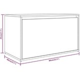  Klupa za hodnik smeđi hrast 80 x 40 x 45 cm konstruirano drvo | shoptok.hr