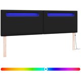  LED glava kreveta Crna Lažna koža | shoptok.hr
