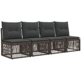 vidaXL Vrtna sedežna garnitura 11 pcs Siva poli ratan - - Siva - 84.452 - 55 x 55 x 37 cm - 2025--Uvoz_3 | Shoptok.si