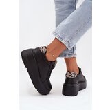 VINCEZA Leather Women's Sneakers On Platform Leopard | shoptok.hr