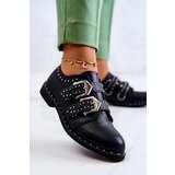 Boto Women's Leather Brogues With Buckles Lu Boo Black | ePonuda.com