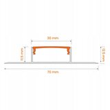  KOMPLET 1x LED traka sa senzorom FLEX LED/3,6W/4xAA 2 m + 2x ugradni profil 1 m | Eponuda.com