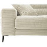 Pure Home Lifestyle SEDEŽNA GARNITURA, rebrasti žamet naravne barve | Shoptok.si