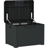  Škatla za shranjevanje z blazino antracitna 125 L PP | Shoptok.si