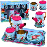  Set za čaj s papigama, metal, egzotični uzorak, 12 komada. | shoptok.hr