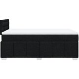  Krevet s oprugama i madracem crni 120 x 200cm od tkanine | shoptok.hr