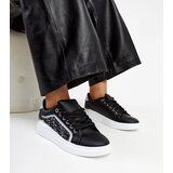 Gemre Black platform sneakers with glitter Fekete | ePonuda.com