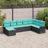  Sjedeća garnitura za vrt 8 kom. Poli ratan Bež 297,5 x 187,5 x 85 cm | shoptok.hr