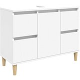 Ormarić za umivaonik bijeli 80 x 33 x 60 cm konstruirano drvo | shoptok.hr