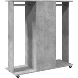  Ormar s kotačima boja betona 102x38x110 cm konstruirano drvo | shoptok.hr